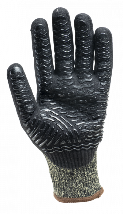 EUROHEAT CUT F, Mănuși de protecție din poliester, bumbac și aramidă, dublă acoperire din nitril neted și nisipos, tricot calibrul 10 [3]