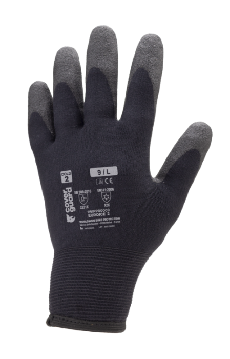 EUROICE 2, Mănuși de protecție tricotate din poliamidă, imersate în spumă de PVC HPT, lungime 25 cm [6]