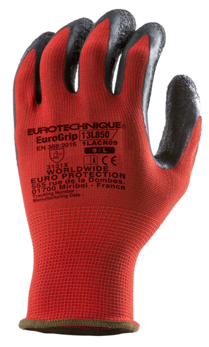 EUROLITE 13L85, Mănuși de protecție mecanică din poliester, imersate în latex [5]