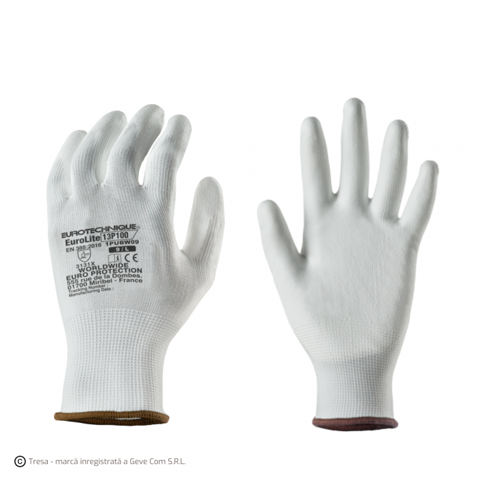 EUROLITE 13P100, Mănuși de protecție din poliester, imersate în poliuretan [1]