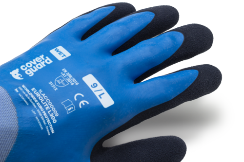 EUROLITE L300, Mănuși de protecție din poliamidă, imersate dublu în latex neted și spumă de latex [5]