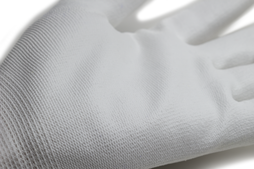 EUROLITE P400, Mănuși de protecție din poliamidă albă, imersate în poliuretan alb [5]