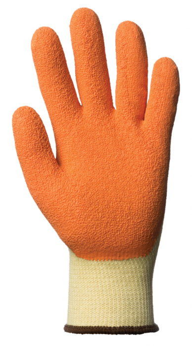 EUROSTRONG 10L800, Mănuși de protecție din poliester și elastan, imersate în latex crep, lungime 25 cm, grosime 10 gauge [3]