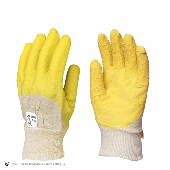 EUROSTRONG 3800, Mănuși de protecție din bumbac, imersate în latex [1]