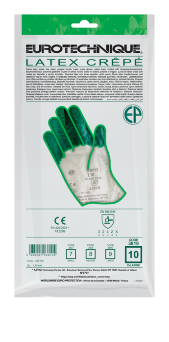 Eurostrong 3810 Manusi De Protectie Din Bumbac Imersate In Latex Crep Grosime 1 8 Mm [4]
