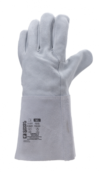 EUROWELD 140, Mănuși de sudură din piele de vacă despicată, lungime manșetă 15 cm [2]