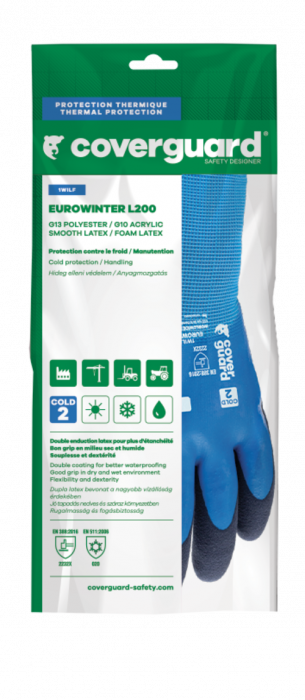 EUROWINTER L200, Mănuși de protecție la frig din poliester, Imersate în latex [4]