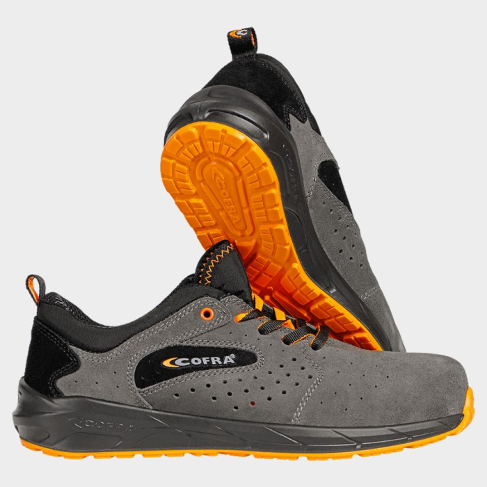 FARTLEK S1PS, Pantofi de protecție din piele velur perforată, bombeu compozit, talpă poliuretan [7]
