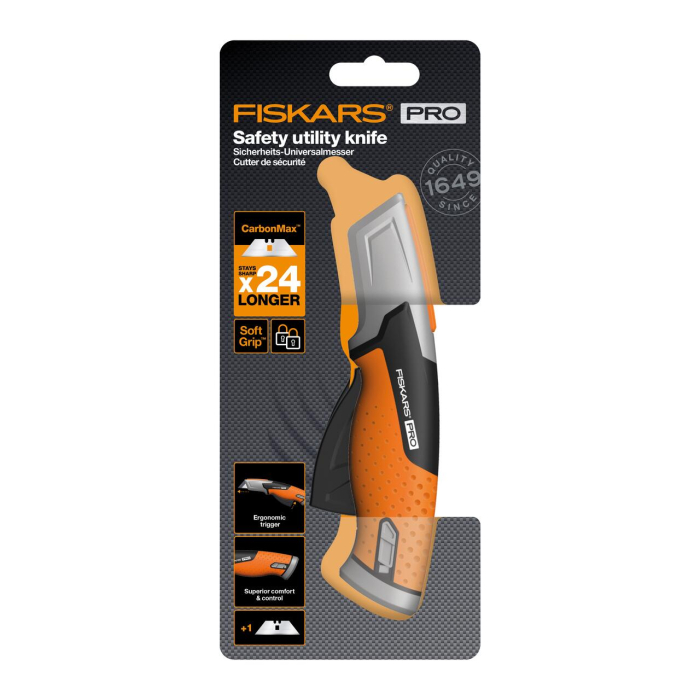 FISKARS CARBONMAX, Cuțit utilitar cu retragere automată a lamei [5]