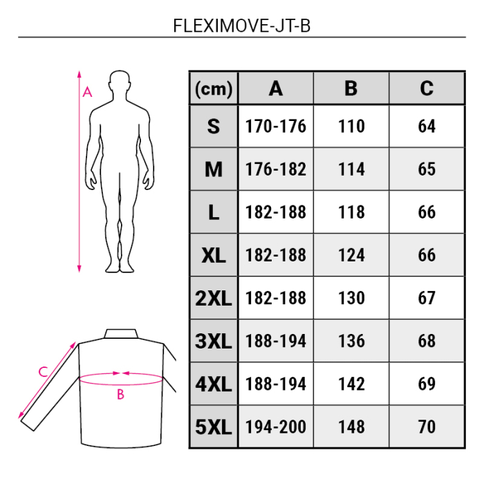 FLEXIMOVE-JT-B, Jachetă de lucru din nylon și elastan, 250 g/mp [2]