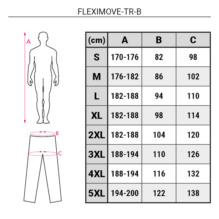 FLEXIMOVE-TR-B, Pantaloni de lucru din nylon și elastan, 250 g/mp [2]