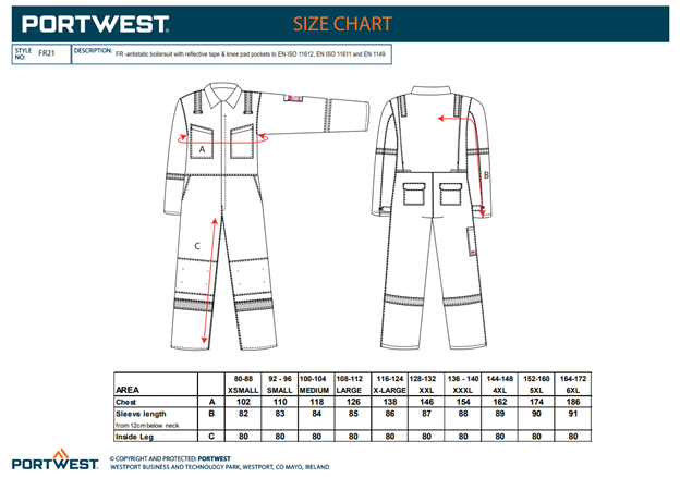 BIZFLAME - FR21, Combinezon antistatic ușor din bumbac, 210 g/mp [2]