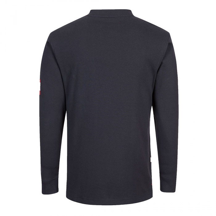 BIZFLAME - FR32, Tricou tip Henley din tricot, 237 g/mp [5]