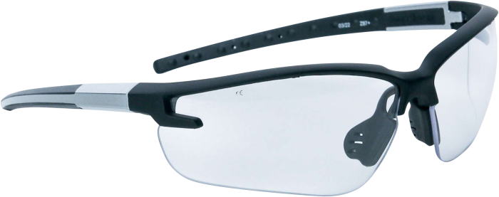 FUJI2, Ochelari de protecție cu brațe, lentile din policarbonat incolore, tratament anti-aburire și UV400, clasă optică 1 [1]