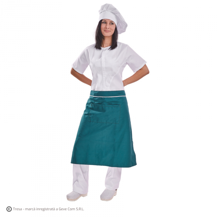 GASTRO, Șorț de bucătărie reglabil, din poliester și bumbac, 75 x 85 cm, 245 g/mp [4]