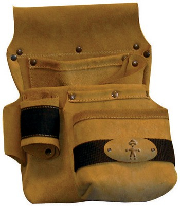 BELT BAG CARPENTER, Borsetă din piele pentru dulgheri, prindere pe curea, 3 compartimente [1]