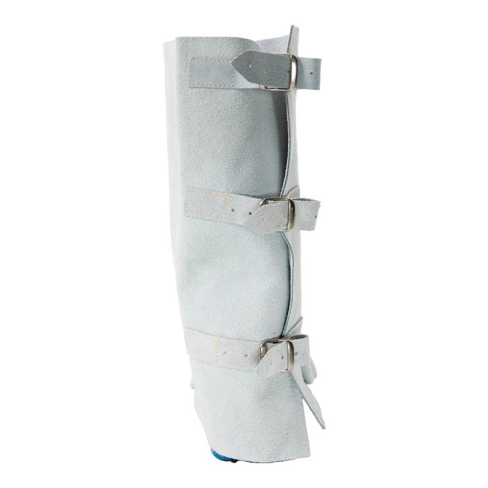 GHETTE-C 1305CW, Jambiere de sudură din piele spalt de bovină, cusute cu ață de kevlar, cu 3 curele reglabile [3]