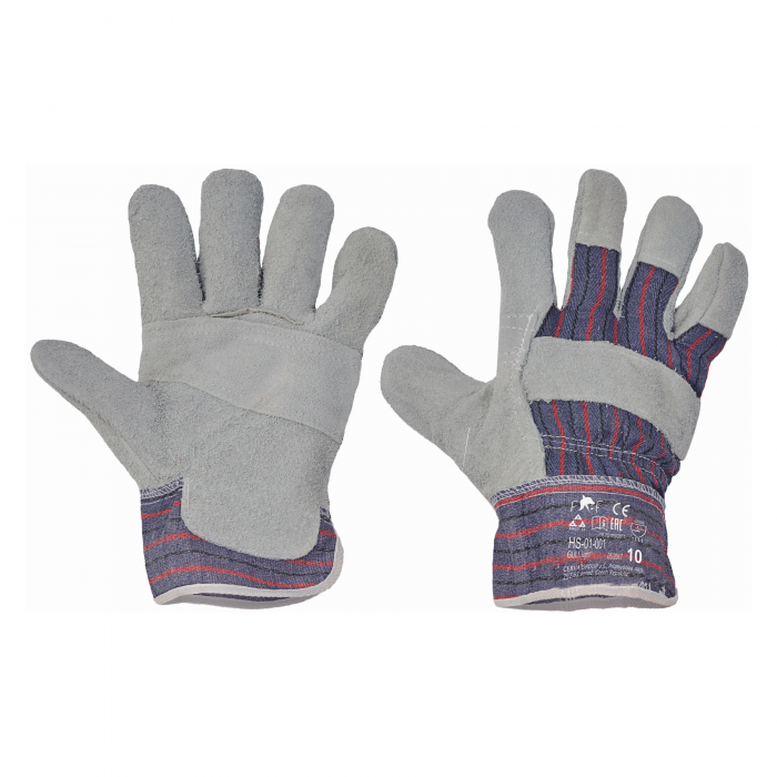 GULL LIGHT, Manusi de protectie din piele spalt bovina, imersate in material textil [2]