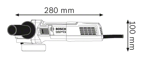 GWS 9-125 S, Polizor unghiular Bosch Professional, 900 W, diametru disc 125 mm, 2.800 - 11.000 rot/min [4]