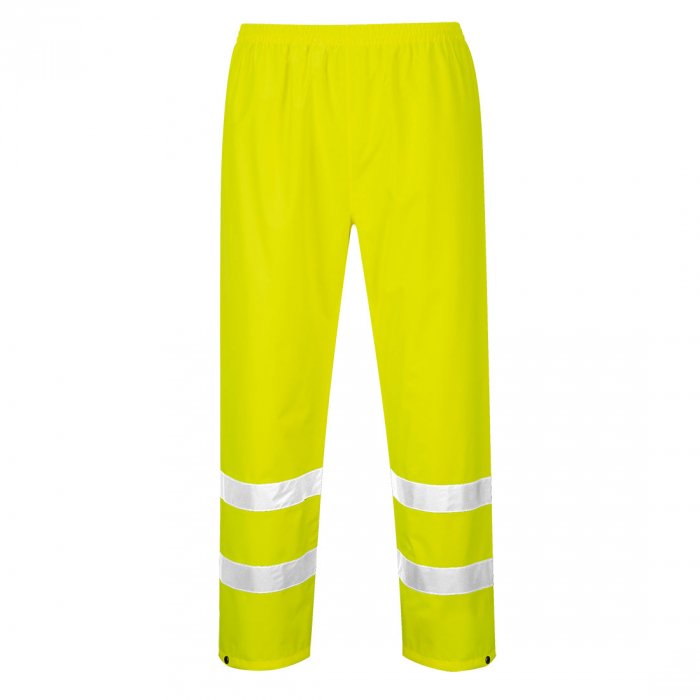 H441, Pantaloni de ploaie HI-VIS din 190T poliester, acoperit cu PVC, 200 g/mp [1]