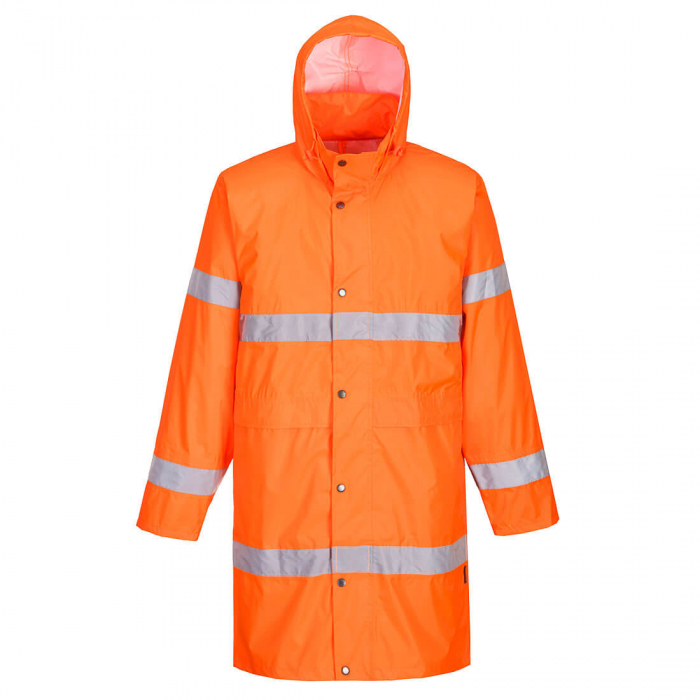 H442, Haină de ploaie HI-VIS din poliester 190T acoperit cu PVC, 200 g/mp [3]