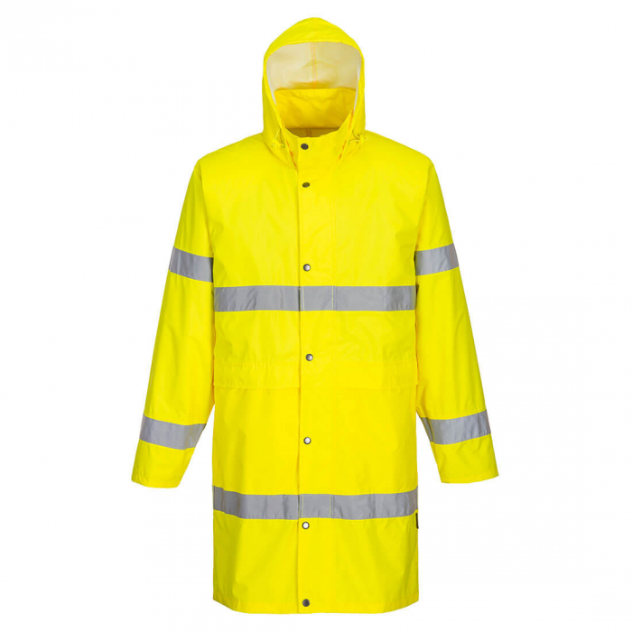 H442, Haină de ploaie HI-VIS din poliester 190T acoperit cu PVC, 200 g/mp [1]