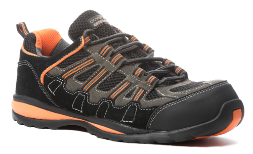 HELVITE S1P, Pantofi de protecție din piele întoarsă și plasă ventilată, bombeu compozit, lamelă antiperforație Wellmax, talpă nitril HRO SRA [5]