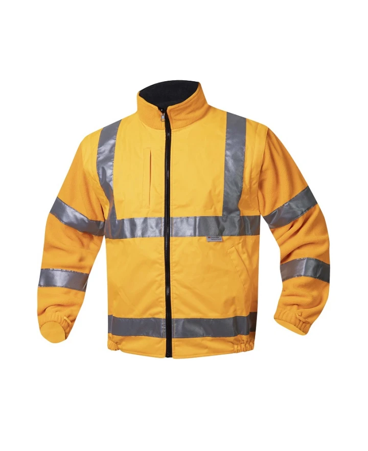 4IN1, Jachetă HI-VIS de iarnă 4-în-1 din poliester 300D Oxford cu PU, căptușeală termică 280 g/mp și mâneci fleece detașabile [2]