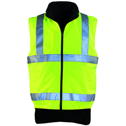 HI-WAY, Vestă matlasată HI-VIS din poliester Oxford cu membrană PU, 180 g/mp, căptușeală fleece 280 g/mp [2]