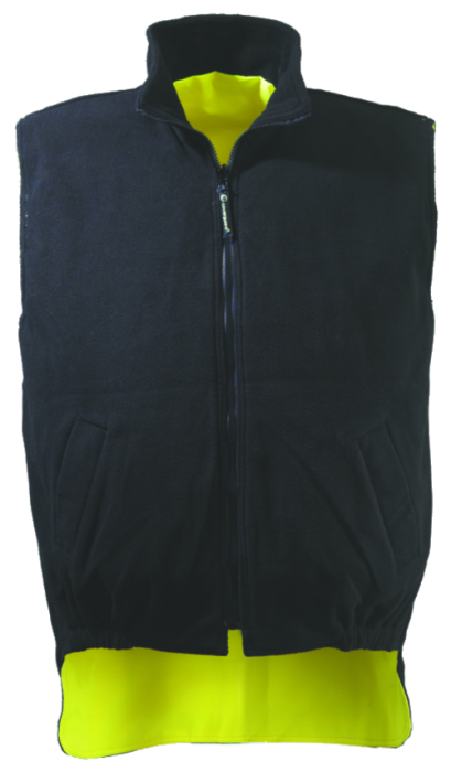 HI-WAY, Vestă matlasată HI-VIS din poliester Oxford cu membrană PU, 180 g/mp, căptușeală fleece 280 g/mp [3]