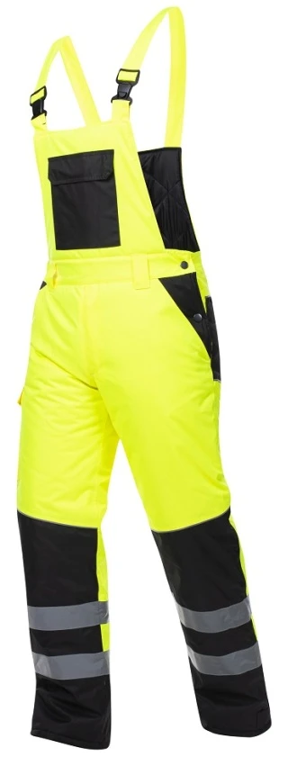 HOWARD REFLEX, Pantaloni cu pieptar HI-VIS de iarnă din poliester 175 g/mp, izolație termică 160 g/mp [2]