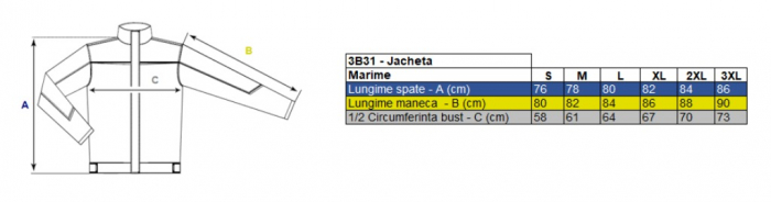 HUSTON, Jachetă de iarnă din poliester și membrană TPU, 150 g/mp, căptușeală termică 100% poliester [5]