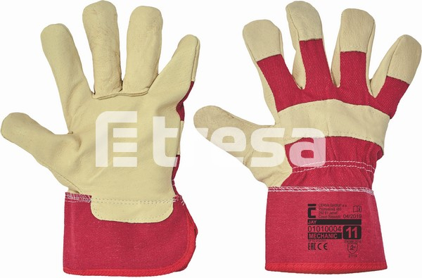 JAY, Manusi combinate din piele de porc si tesatura de bumbac [2]