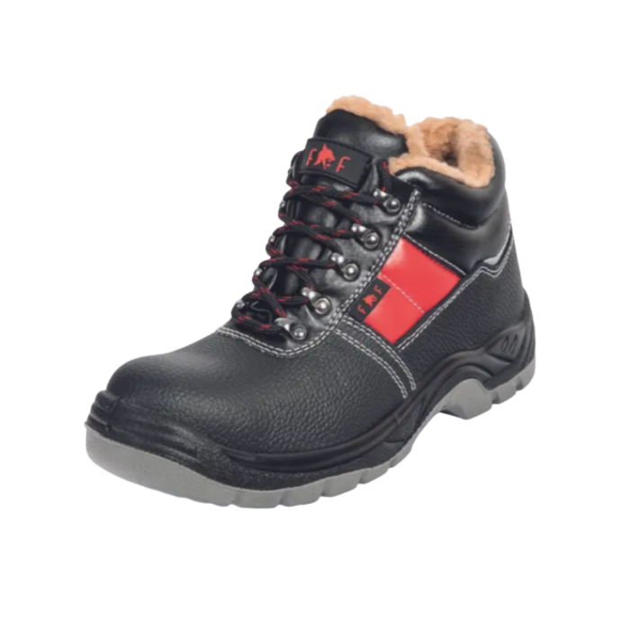 JENA SC-03-012 S3 CI SRC, Bocanci de protecție din piele, bombeu metalic, lamelă antiperforație metalică, căptușeală cu blană artificială [1]