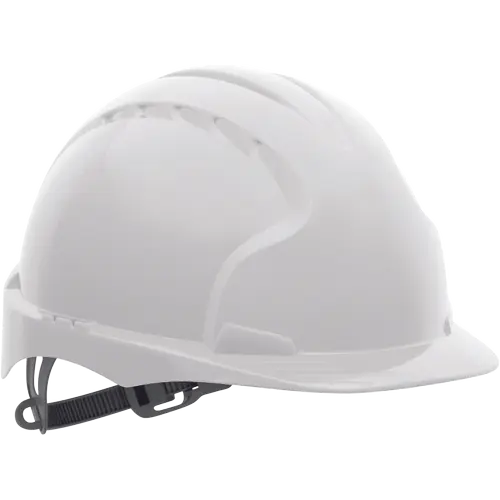 JSP EVO3, Cască de protecție pentru electricieni, calotă din polietilenă HD, suspensie textilă cu fixare în 6 puncte, reglare cu clips (Slip Ratchet) [8]