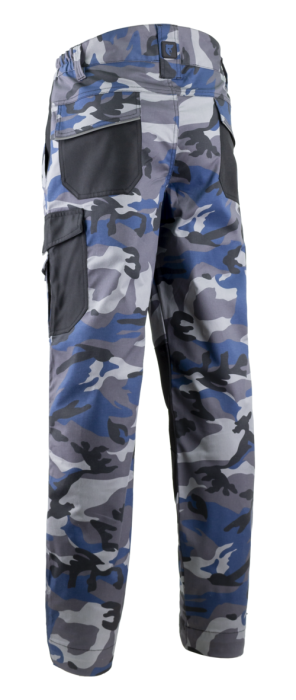 KAMMO, Pantaloni în talie din twill bumbac-poliester-elastan, întărituri Oxford, croială slim fit, 270 g/mp [4]