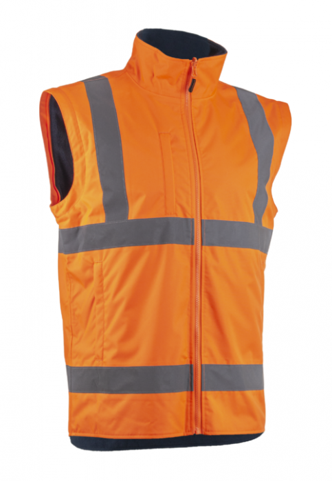 KAZAN 2 in 1, Jacheta HI-VIS multifunctională din poliester Oxford 300D, 280 g/mp, căptușeală termică 120 g/mp [6]