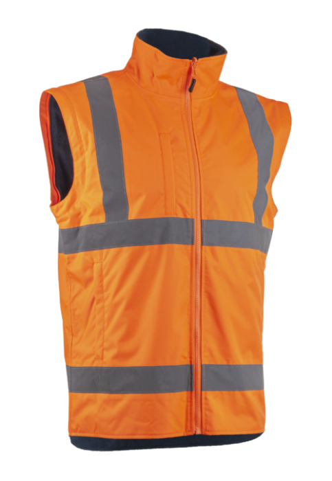 KAZAN, Jachetă de înaltă vizibilitate 2 în 1 din poliester Oxford cu membrană PU, 280 g/mp, căptușeală fleece 120 g/mp [4]