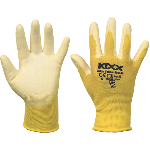 KIXX Juicy Yellow - Mănuși de protecție PU cu palmă galbenă [2]