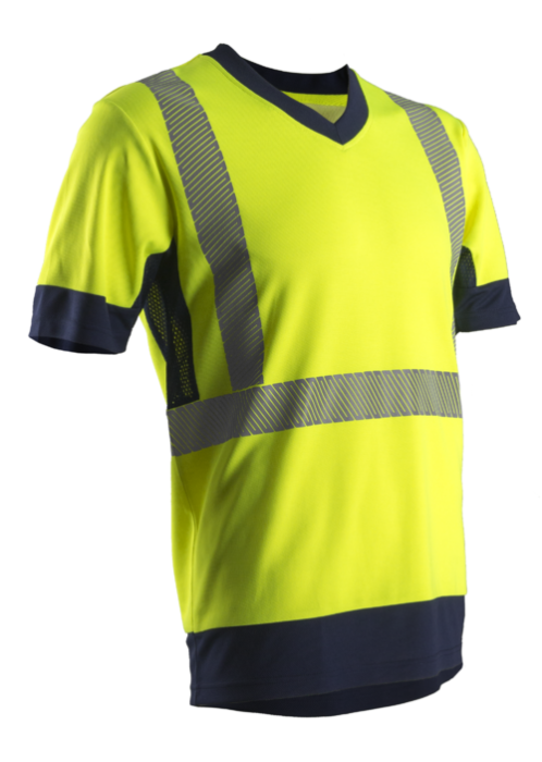 KOMO II, Tricou de înaltă vizibilitate cu mânecă scurtă din bumbac-poliester reciclat GRS [4]
