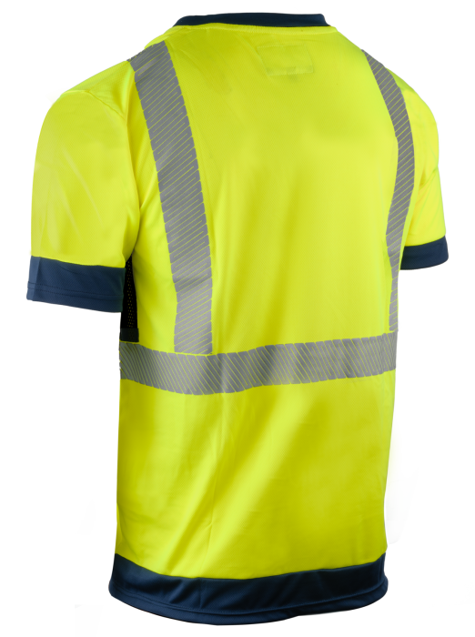 KOMO II, Tricou de înaltă vizibilitate cu mânecă scurtă din bumbac-poliester reciclat GRS [5]