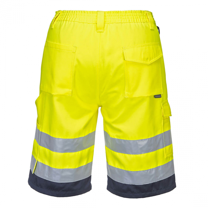 L043, Pantaloni în talie scurți HI-VIS din policoton, 190 g/mp [5]