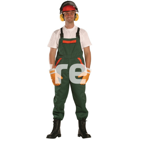 L3325, Pantaloni cu pieptar din poliester si bumbac [2]