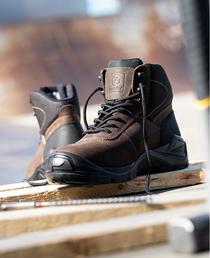 LEADER S3 CI SRC, Bocanci de protecție din piele nubuck bovină, bombeu fibră de sticlă, fără metal [6]