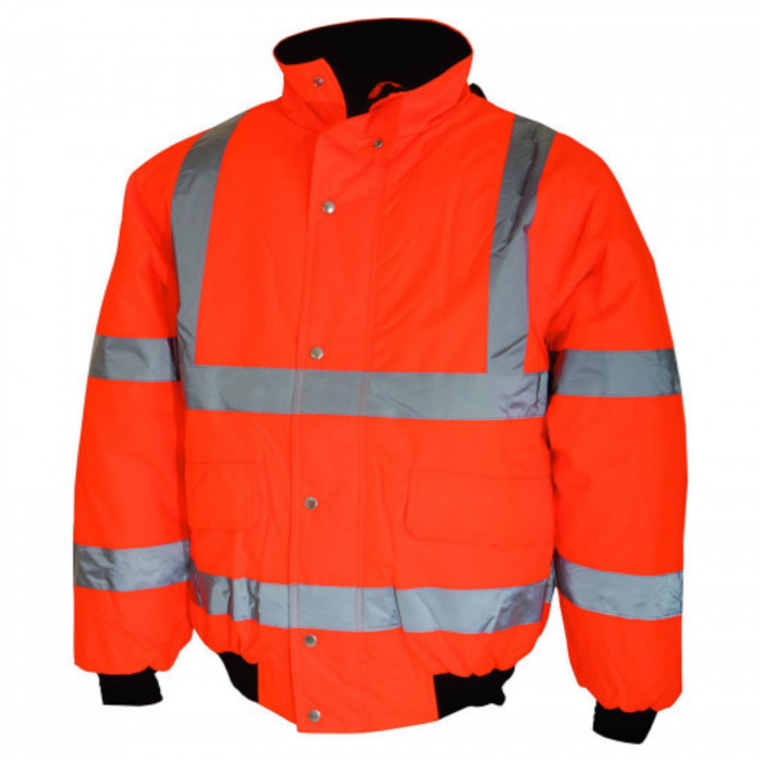 OSLO, Jachetă HI-VIS de iarnă tip Pilot, din poliester Oxford si membrană PU, căptușeală termică 220 g/mp [1]