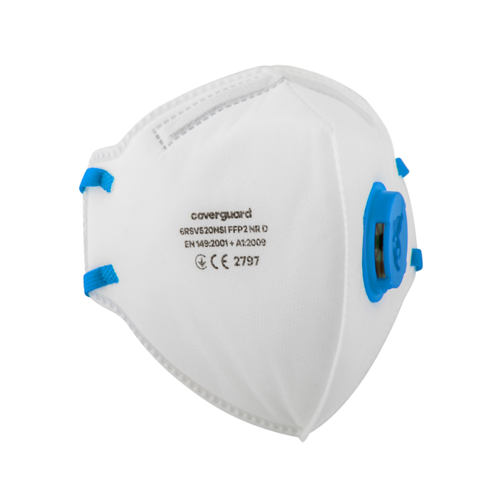Mască de protecție FFP2 NR D cu supapă, pliabilă vertical [2]