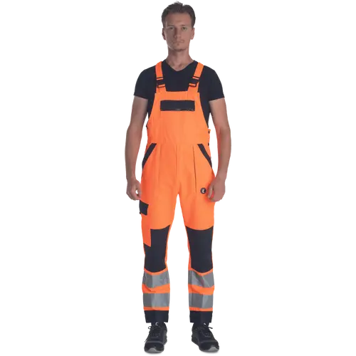MAX NEO HV, Pantaloni cu pieptar HI-VIS din poliester și bumbac, 250 g/mp [3]