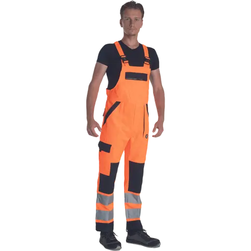 MAX NEO HV, Pantaloni cu pieptar HI-VIS din poliester și bumbac, 250 g/mp [5]