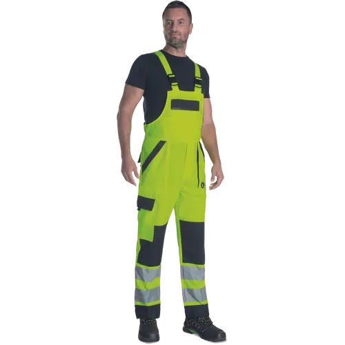 MAX NEO HV, Pantaloni cu pieptar HI-VIS din poliester și bumbac, 250 g/mp [3]