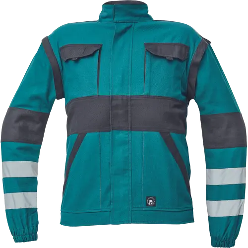 MAX NEO REFLEX, Jachetă din bumbac 100%, 260 g/mp, cu mâneci detașabile și elemente HI-VIS [1]